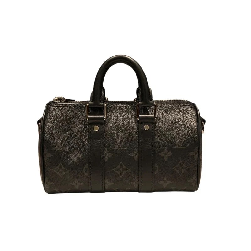 LOUIS VUITTON KEEPALL XS BLACK PVC SHOULDER BAG: LOUIS VUITTON Keepall XS Black PVC Shoulder Bag Brand: LOUIS VUITTON Type/Style: Handbag Material: Pvc Color: black Size: W: 21cm / H: 13cm / D: 8cm / Shoulder: 106cm Accessories: None