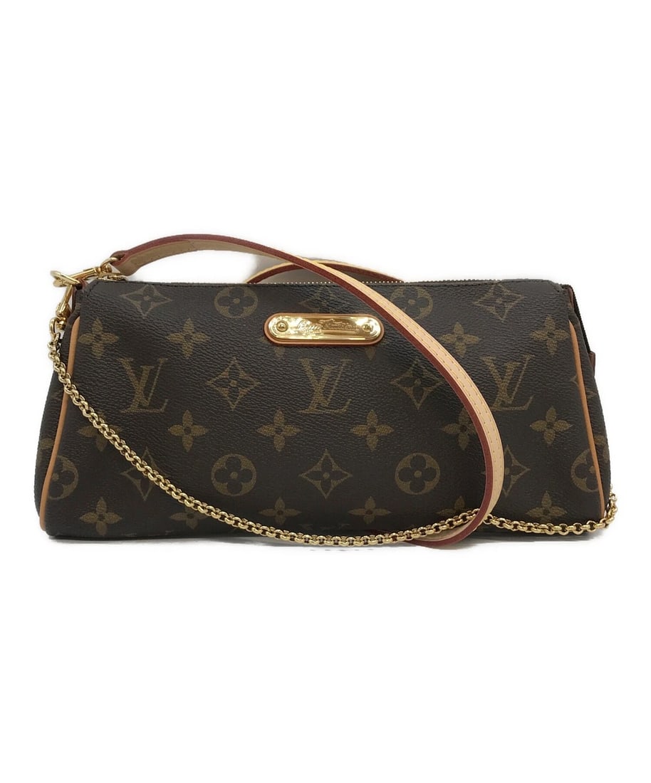 LOUIS VUITTON EVA MONOGRAM SHOULDER BAG: LOUIS VUITTON Eva Monogram Shoulder Bag Brand: LOUIS VUITTON Type/Style: Handbag Material: none Color: Brown Size: H:13cm / W:25cm / D:3.5cm Accessories: None Accessories Notice: When
