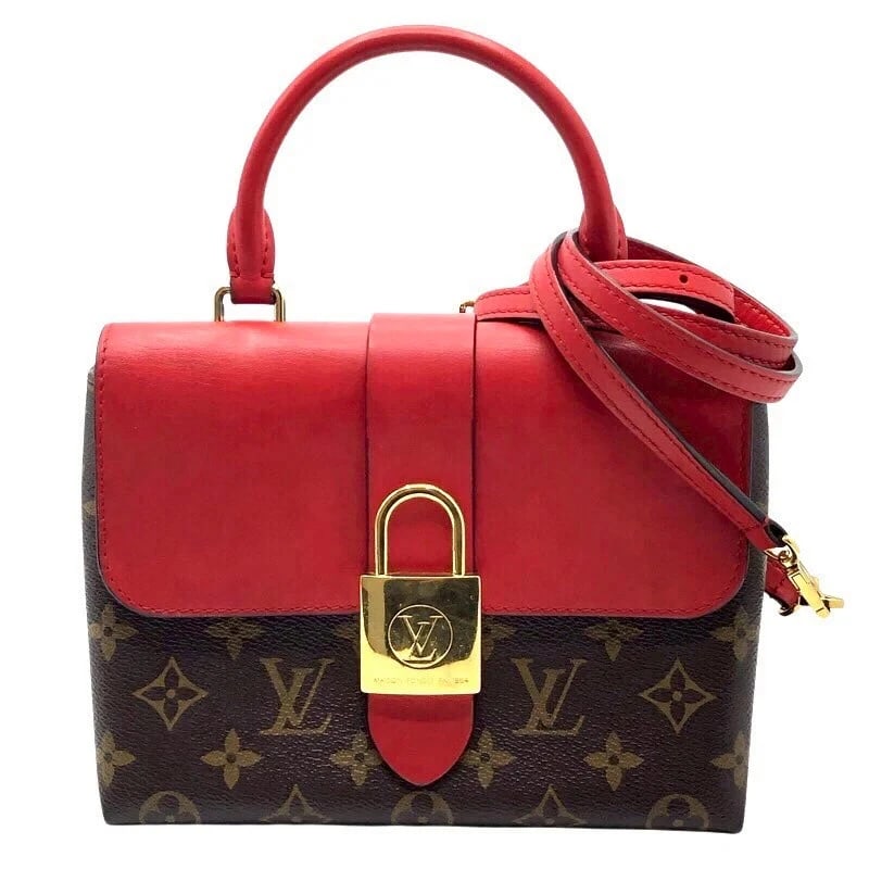 LOUIS VUITTON ROCKY BB BROWN & RED × GHW MONOGRAM SHOULDER BAG: LOUIS VUITTON Rocky BB Brown & Red × GHW Monogram Shoulder Bag Brand: LOUIS VUITTON Type/Style: Handbag Material: Monogram Color: Brown/Red x GD Hardware Size: W: 20.5cm / H: 16cm / D: 7.5cm