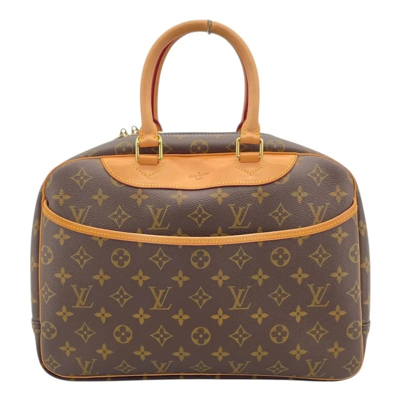 LOUIS VUITTON DEAUVILLE BROWN MONOGRAM CANVAS HANDBAG: Louis Vuitton Deauville Brown Monogram Canvas Handbag Brand: LOUIS VUITTON Type/Style: Handbag Material: Monogram Canvas Color: Brown Size: W: 36cm / H: 29cm / D: 13cm Accessories: None