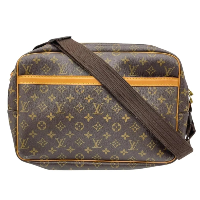 LOUIS VUITTON REPORTER GM BROWN MONOGRAM CANVAS SHOULDER BAG: LOUIS VUITTON Reporter GM Brown Monogram Canvas Shoulder Bag Brand: LOUIS VUITTON Type/Style: Handbag Material: Monogram Canvas Color: Brown Size: W: 37cm / H: 26cm / D: 15cm / Shoulder: 70cm 