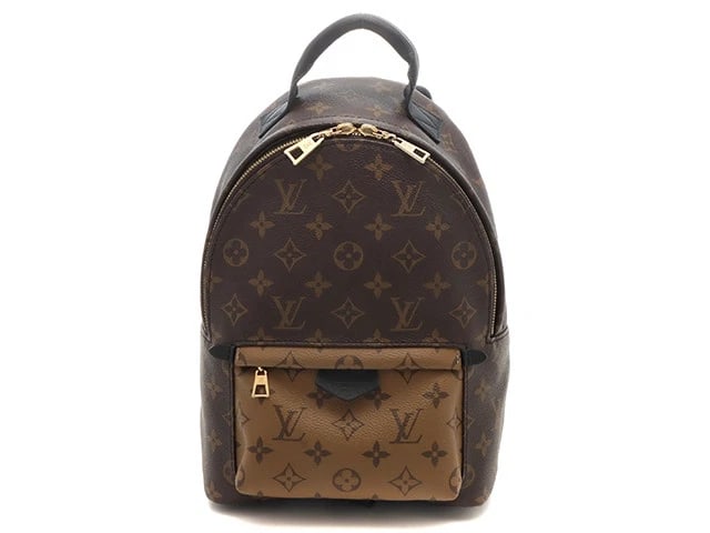 LOUIS VUITTON PALM SPRINGS BACKPACK PM MONOGRAM REVERSE: LOUIS VUITTON Palm Springs Backpack PM Monogram Reverse Brand: Louis Vuitton Type/Style: Handbag Material: Monogram Reverse Color: Brown Size: W: 20cm H: 29cm D: 10cm Shoulder: Maximum 85cm Acces