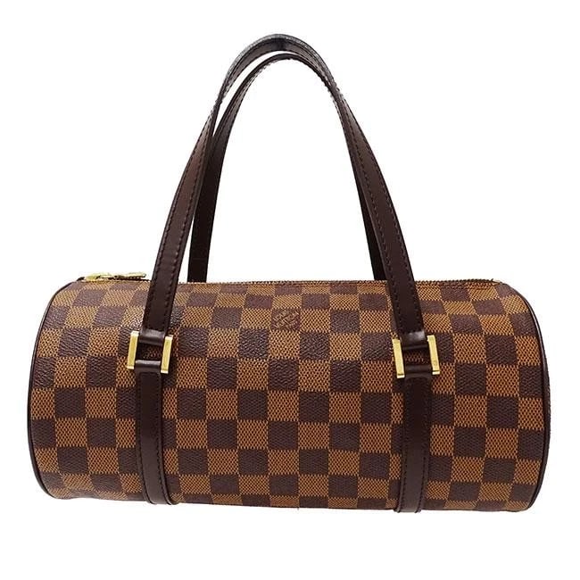LOUIS VUITTON DAMIER CANVAS PAPILLON PM HANDBAG: Louis Vuitton Damier Canvas Papillon PM Handbag Brand: Louis Vuitton Type/Style: Handbag Material: Damier Canvas Color: Brown Size: W: 27.5cm / H: 13.5cm (side) / D: 13cm (side) / Handle: 42.5cm (