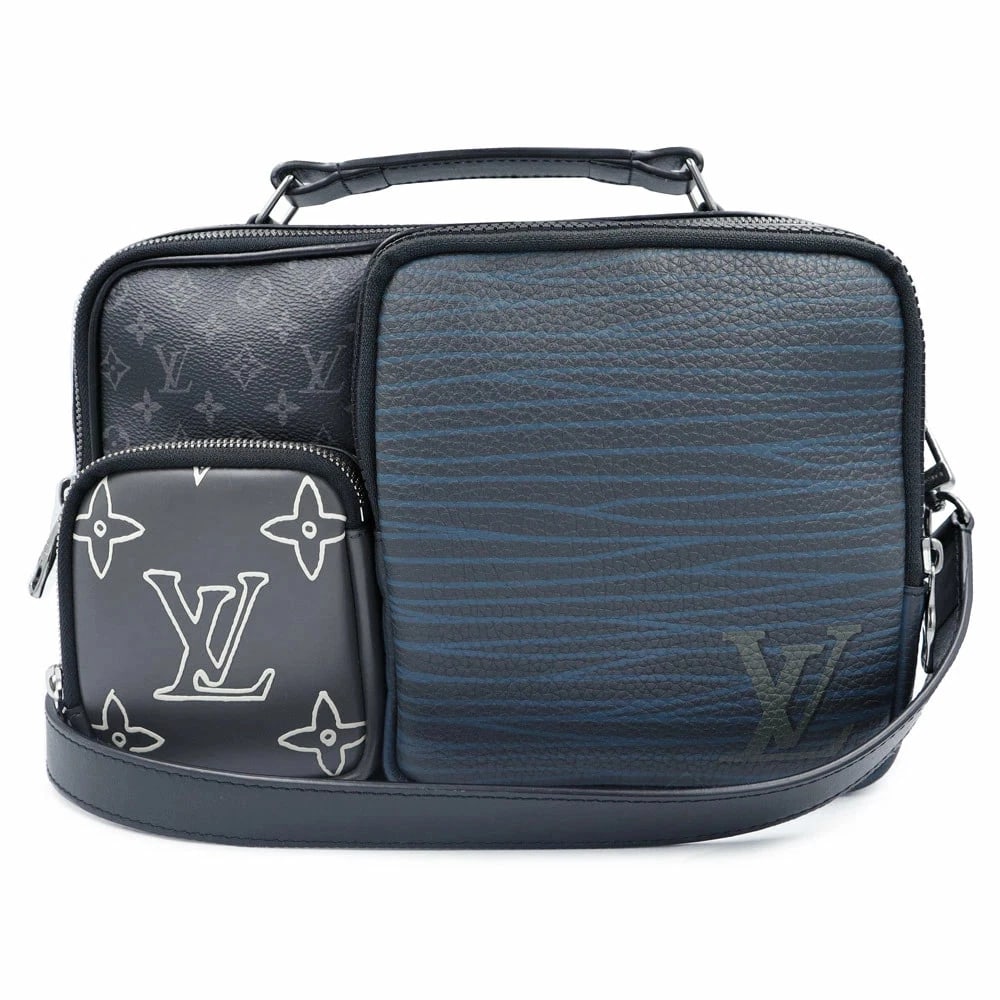 LOUIS VUITTON MESSENGER MULTIPOCKET HANDBAG MONOGRAM ECLIPSE BLACK (1 of 6)