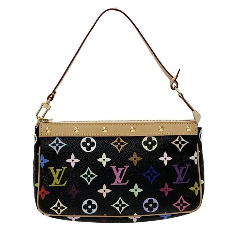 LOUIS VUITTON MONOGRAM MULTICOLOR POCHETTE ACCESSOIRES HANDBAG: Louis Vuitton Monogram Multicolor Pochette Accessoires Handbag Brand: Louis Vuitton Type/Style: Handbag Material: Monogram Multicolore Color: Noir Size: W: 21.5cm / H: 13cm / D: 4cm / Handle: