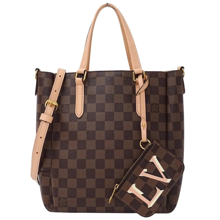 LOUIS VUITTON DAMIER HANDBAG SHOULDER BAG BELMONT: Louis Vuitton Damier Handbag Shoulder Bag Belmont Brand: Louis Vuitton Type/Style: Handbag Material: Damier Canvas Color: Venus Size: W: 25cm (base) / H: 26cm / D: 12cm / Handle: 33cm / Shoulder s