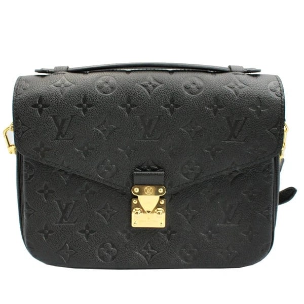 LOUIS VUITTON POCHETTE MÉTIS MM MONOGRAM EMPREINTE: Louis Vuitton Pochette Métis MM Monogram Empreinte Brand: Louis Vuitton Type/Style: Handbag Material: Monogram Empreinte Color: Black Size: W:26cm × H:19cm × D:4.5cm / Shoulder length: 107-122c