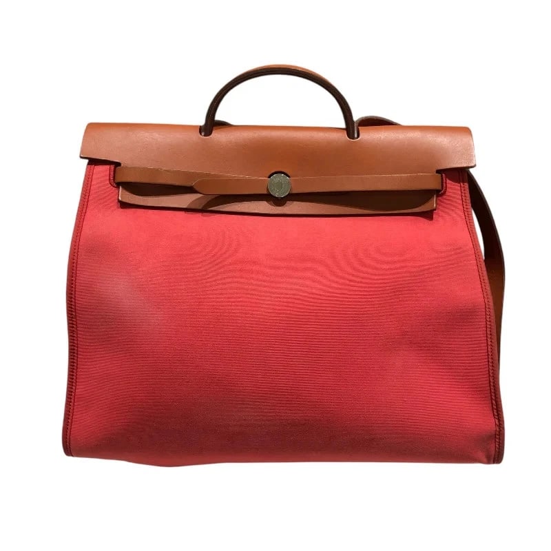 HERMES HERBAG ZIP STAMP PINK SHOULDER BAG: HERMES Herbag Zip Stamp Pink Shoulder Bag Brand: HERMES Type/Style: Handbag Material: Monogram Canvas Color: None Size: W: 30cm / H: 25cm / D: 16cm / Shoulder: 74-86cm Accessories: None Ac