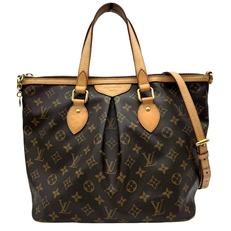 LOUIS VUITTON PALERMO PM MONOGRAM CANVAS HANDBAG: Louis Vuitton Palermo PM Monogram Canvas Handbag Brand: LOUIS VUITTON Type/Style: Handbag Material: Monogram Canvas Color: None Size: W: 30cm / H: 25cm / D: 16cm / Shoulder: 74-86cm Accessories: