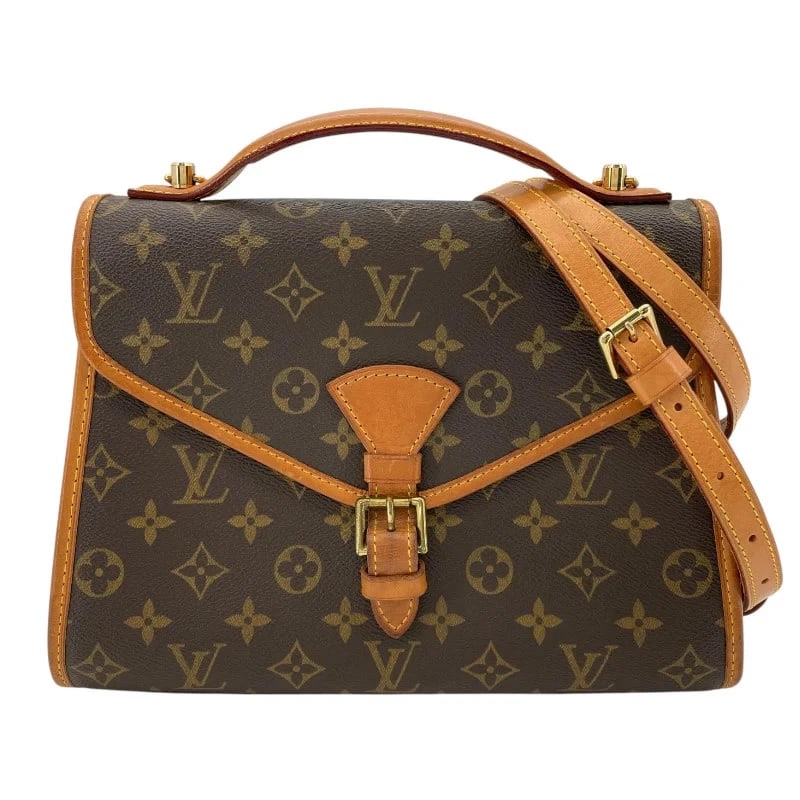 LOUIS VUITTON BEL AIR BROWN MONOGRAM CANVAS SHOULDER BAG: LOUIS VUITTON Bel Air Brown Monogram Canvas Shoulder Bag Brand: LOUIS VUITTON Type/Style: Handbag Material: Monogram Canvas Color: Brown Size: W: 28.5cm / H: 21.5cm / D: 5.5cm / Shoulder: 102-120c