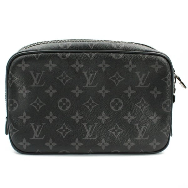 LOUIS VUITTON TROUSSES TOILETTE GM MONOGRAM ECLIPSE BLACK GREY POUCH (1 of 6)