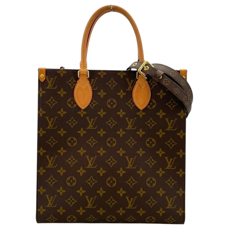 LOUIS VUITTON SAC PLAT PM BROWN MONOGRAM TOTE (1 of 11)