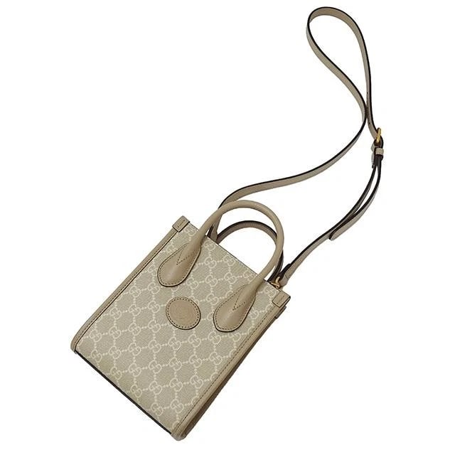 GUCCI INTERLOCKING HANDBAG SHOULDER BAG - 4