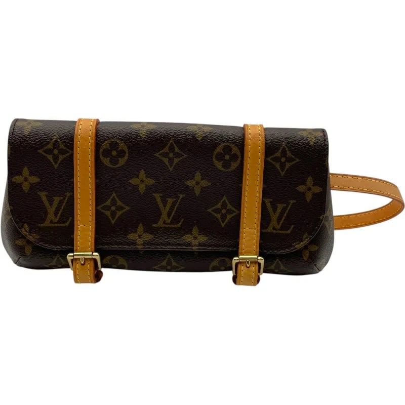 LOUIS VUITTON POCHETTE MARLY BROWN MONOGRAM (1 of 11)