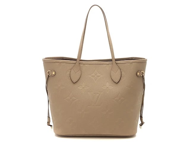 LOUIS VUITTON NEVERFULL MM TOTE BAG MONOGRAM EMPREINTE: LOUIS VUITTON Neverfull MM Tote Bag Monogram Empreinte Brand: Louis Vuitton Type/Style: Handbag Material: Monogram Empreinte Color: Beige Size: W:32×H:29×D:16cm/Handle:46cm Accessories: