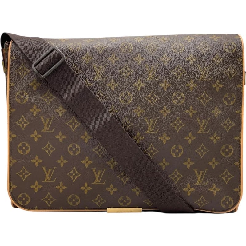 LOUIS VUITTON ABESSES BROWN MONOGRAM CANVAS SHOULDER BAG: LOUIS VUITTON Abesses Brown Monogram Canvas Shoulder Bag Brand: LOUIS VUITTON Type/Style: Handbag Material: Monogram Canvas Color: Brown Size: W: 36cm / H: 27cm / D: 10cm / Shoulder: