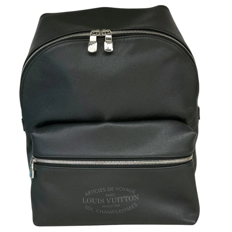 LOUIS VUITTON DISCOVERY BACKPACK BLACK TAIGA LEATHER (1 of 10)