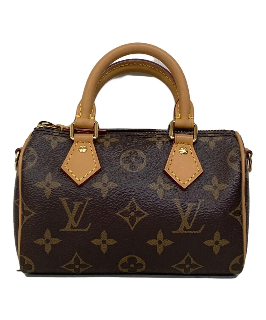 LOUIS VUITTON NANO SPEEDY SHOULDER BAG: LOUIS VUITTON Nano Speedy Shoulder Bag Brand: LOUIS VUITTON Type/Style: Handbag Material: none Color: Brown Size: H:11cm / W:15.5cm / D:9.5cm Accessories: None Accessories Notice: When
