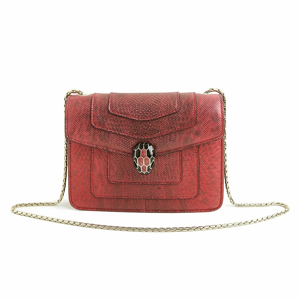 BVLGARI SERPENTI FOREVER SHOULDER BAG METALLIC KARUNG LEATHER (1 of 7)
