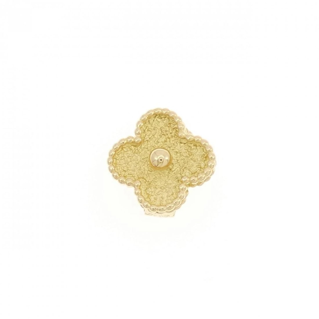 VAN CLEEF & ARPELS ALHAMBRA EARRINGS SINGLE EARRINGS: Van Cleef & Arpels Alhambra Earrings Single Earrings Brand: Van Cleef & Arpels Type: Earrings Material: 750 Yellow Gold Color: Yellow Gold Size: ActualSize HxW: 14.9mmx14.9mm Accessories: