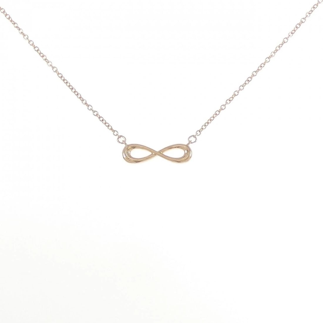 TIFFANY INFINITY MINI NECKLACE: Tiffany Infinity mini Necklace Brand: Tiffany Type: Necklace Material: 750 Pink Gold Color: Pink Gold Size: 40cm-45cm Accessories: None Accessories Notice: When purchasing pre-owned goods,