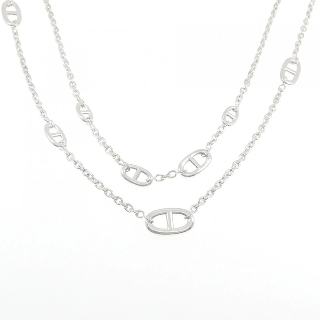 HERMES FARANDOLE NECKLACE: HERMES Farandole Necklace Brand: HERMES Type: Necklace Material: 925 Silver Color: Silver Size: 165cm Accessories: None Accessories Notice: When purchasing pre-owned goods, please refer to