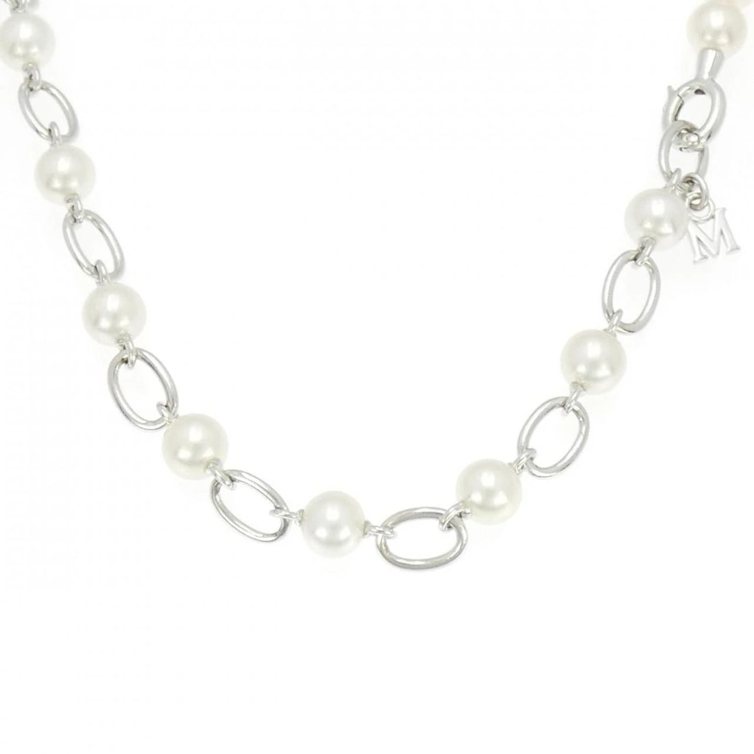 MIKIMOTO LIBERTE NECKLACE -8MM: MIKIMOTO Liberte Necklace -8mm Brand: MIKIMOTO Type: Necklace Material: Silver Main Stone/Creation Akoya Pearl Color: Silver Size: -59cm Accessories: None Accessories Notice: When purchasing