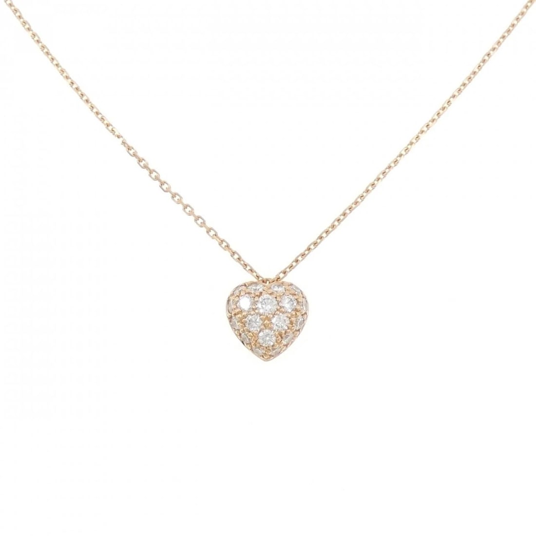 CARTIER HEART NECKLACE: Cartier Heart Necklace Brand: Cartier Type: Necklace Material: 750 Pink Gold Main Stone/Creation Natural Color: Pink Gold Size: 38 41cm Accessories: None Accessories Notice: When purchasing