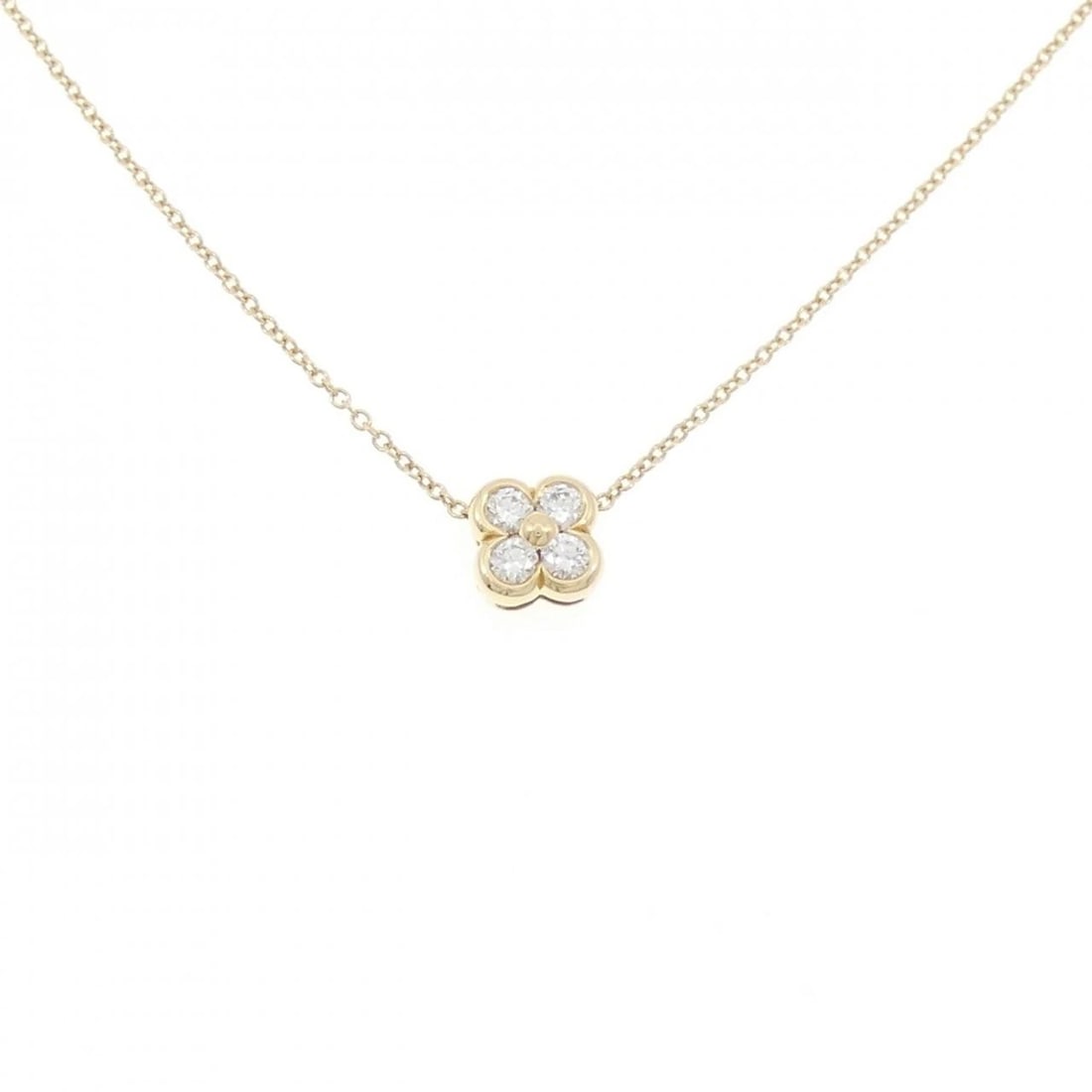 TIFFANY 4 BEZEL NECKLACE: Tiffany 4 Bezel Necklace Brand: Tiffany Type: Necklace Material: 750 Yellow Gold Main Stone/Creation Natural Color: Yellow Gold Size: 41cm Accessories: None Accessories Notice: When