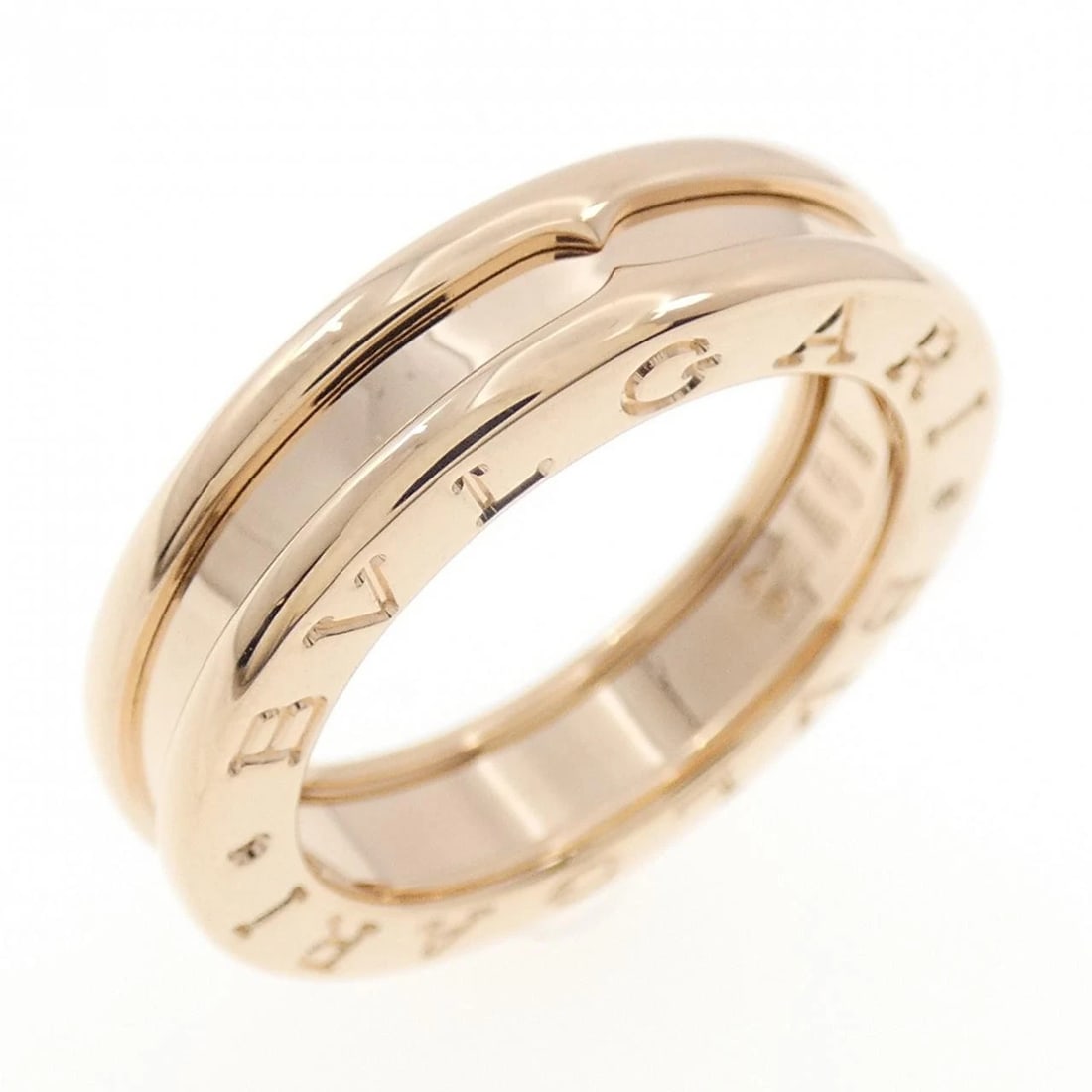 BVLGARI B.ZERO1 1 BAND RING: BVLGARI B.zero1 1 Band Ring Brand: BVLGARI Type: Ring Material: 750 Pink Gold Color: Pink Gold Size: 4.5-5 (US size) (48) Accessories: None Accessories Notice: When purchasing pre-owned go