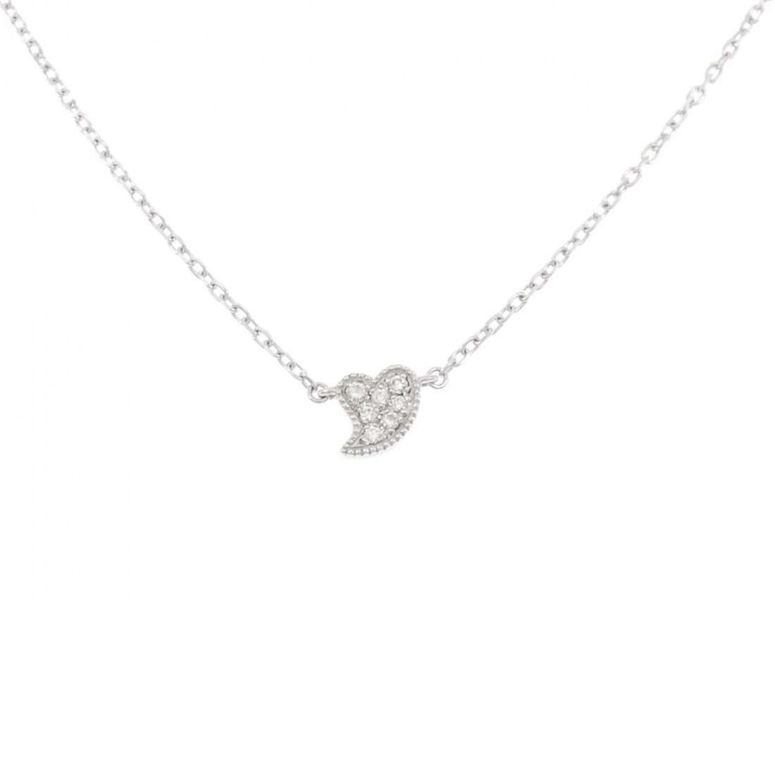 MIKIMOTO DIAMOND NECKLACE: MIKIMOTO Diamond Necklace Brand: MIKIMOTO Type: Necklace Material: K18 White Gold Main Stone/Creation Natural Color: White Gold Size: 43cm Accessories: None Accessories Notice: When