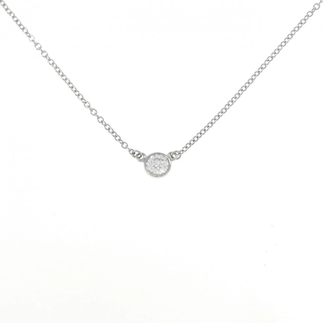 TIFFANY & CO. BY THE YARD NECKLACE: Tiffany & Co. By the Yard Necklace Brand: Tiffany Type: Necklace Material: Platinum 950 Main Stone/Creation Natural Color: Platinum Size: 41cm Accessories: None Accessories Notice: When