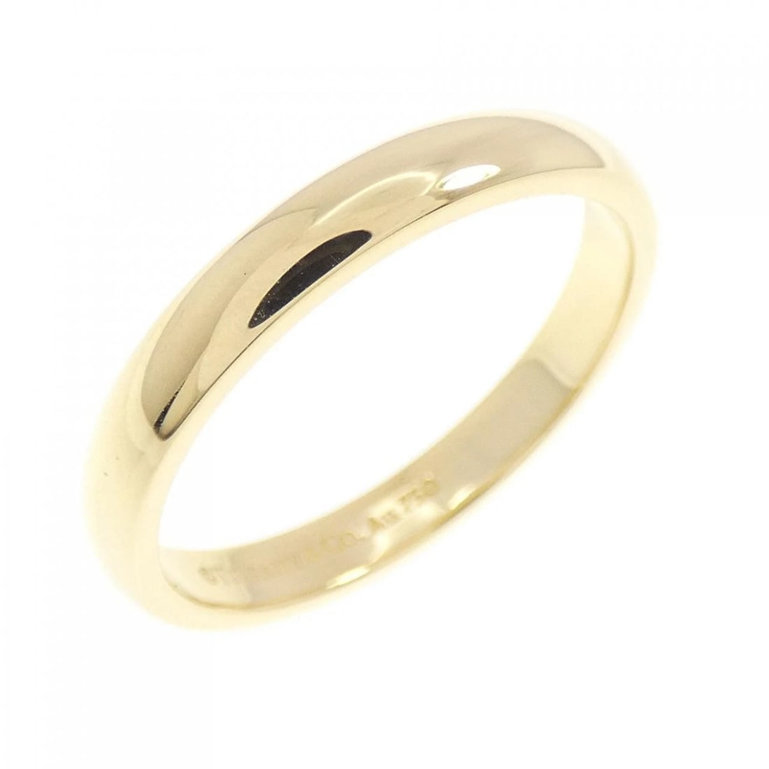 TIFFANY CLASSIC RING: Tiffany Classic Ring Brand: Tiffany Type: Ring Material: 750 Yellow Gold Color: Yellow Gold Size: 7 (US size) Accessories: None Accessories Notice: When purchasing pre-owned goods, please