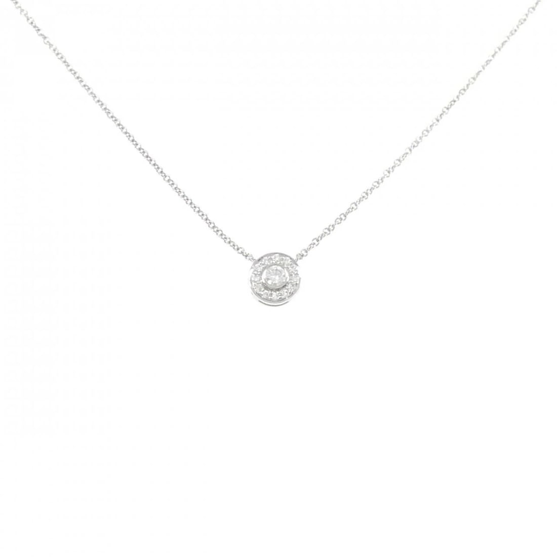 TIFFANY & CO. CIRCLET MINI NECKLACE: Tiffany & Co. circlet mini Necklace Brand: Tiffany Type: Necklace Material: Platinum 950 Main Stone/Creation Natural Color: Platinum Size: 41cm Accessories: None Accessories Notice: When