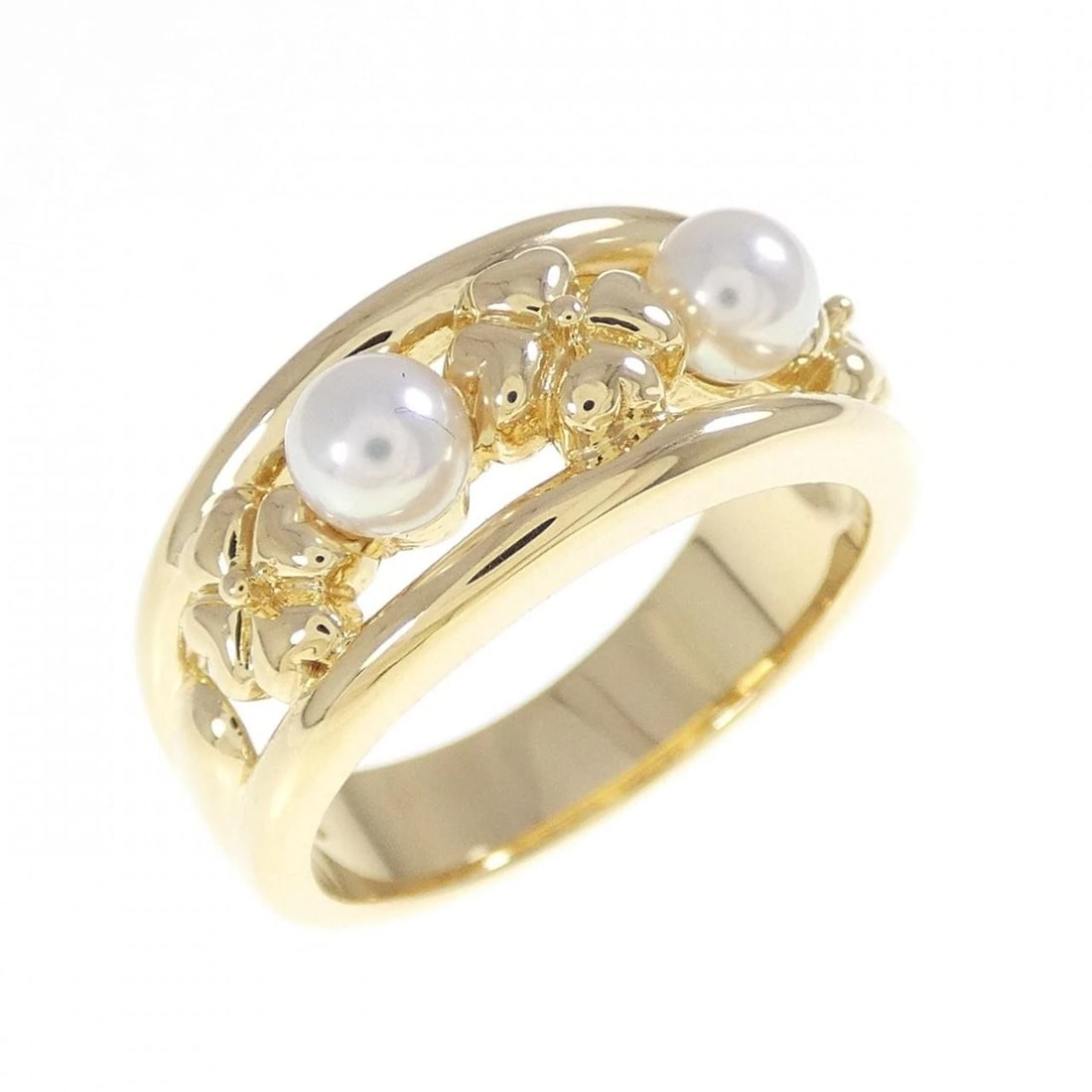 MIKIMOTO FRESHWATER PEARL RING: MIKIMOTO Freshwater Pearl Ring Brand: MIKIMOTO Type: Ring Material: K18 Yellow Gold Main Stone/Creation Freshwater Pearl Color: Yellow Gold Size: 6 (US size) Accessories: None Accessories