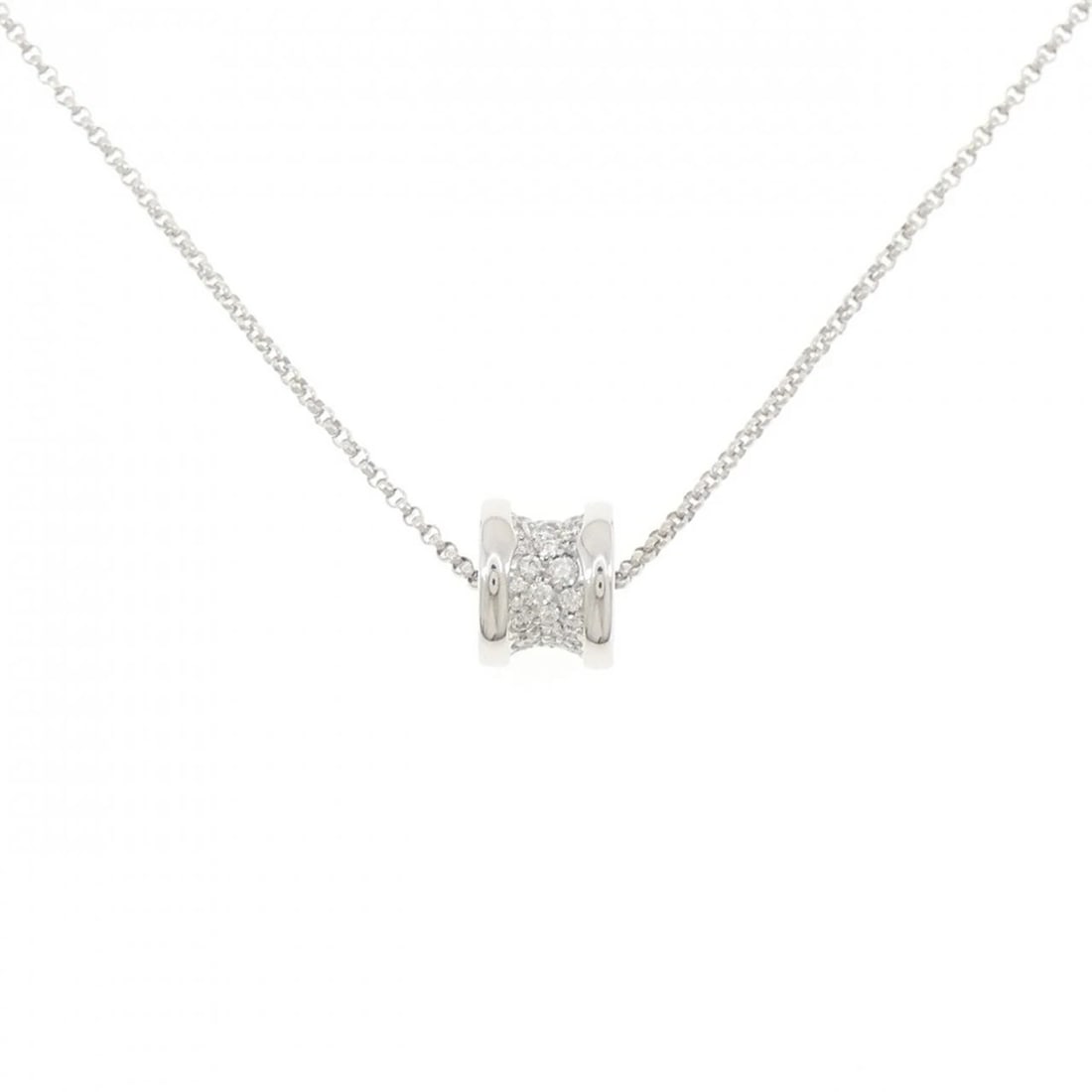 BVLGARI B.ZERO1 NECKLACE: BVLGARI B.zero1 Necklace Brand: BVLGARI Type: Necklace Material: 750 White Gold Main Stone/Creation Natural Color: White Gold Size: 38-43cm Accessories: None Accessories Notice: When