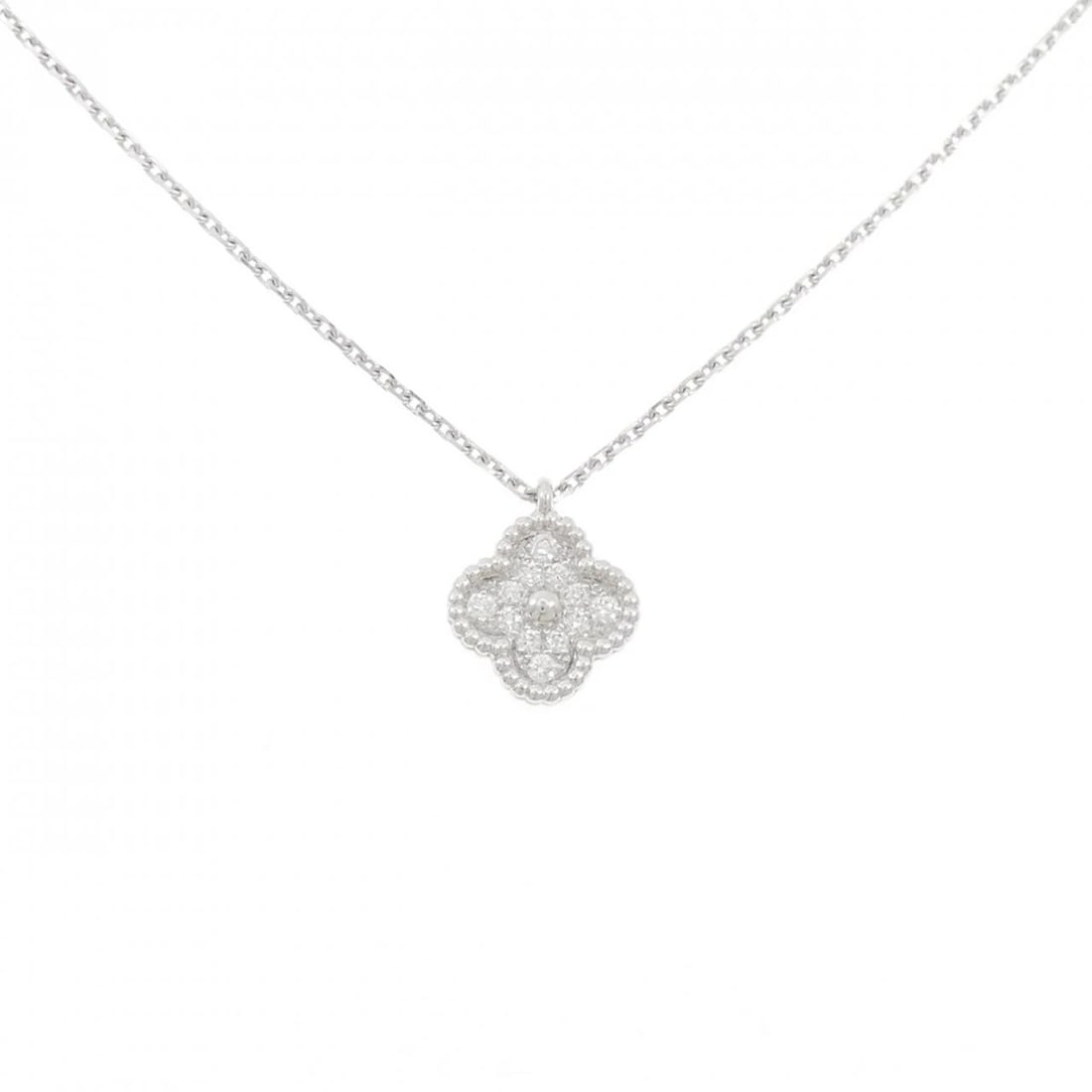VAN CLEEF & ARPELS SWEET ALHAMBRA NECKLACE: Van Cleef & Arpels Sweet Alhambra Necklace Brand: Van Cleef & Arpels Type: Necklace Material: 750 White Gold Main Stone/Creation Natural Color: White Gold Size: 38 40cm Accessories: None