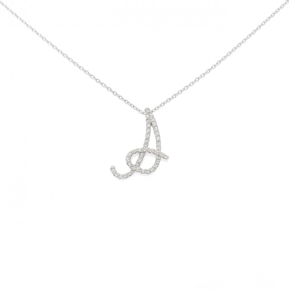PONTE VECCHIO DIAMOND NECKLACE: Ponte Vecchio Diamond Necklace Brand: Ponte Vecchio Type: Necklace Material: K18 White Gold Main Stone/Creation Natural Color: White Gold Size: 40cm Accessories: None Accessories Notice: When
