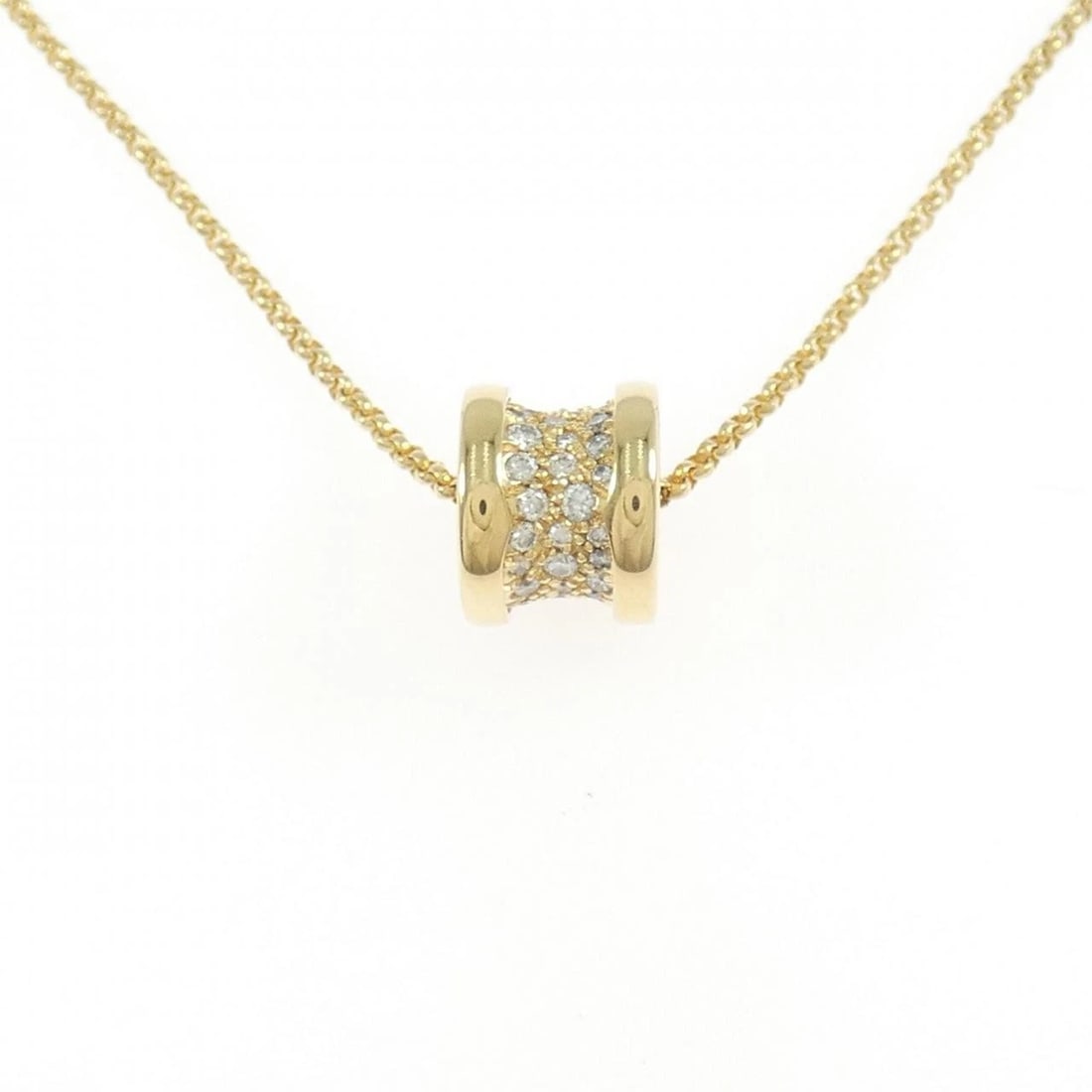 BVLGARI B.ZERO1 NECKLACE: BVLGARI B.zero1 Necklace Brand: BVLGARI Type: Necklace Material: 750 Yellow Gold Main Stone/Creation Natural Color: Yellow Gold Size: 38-43cm Accessories: None Accessories Notice: When