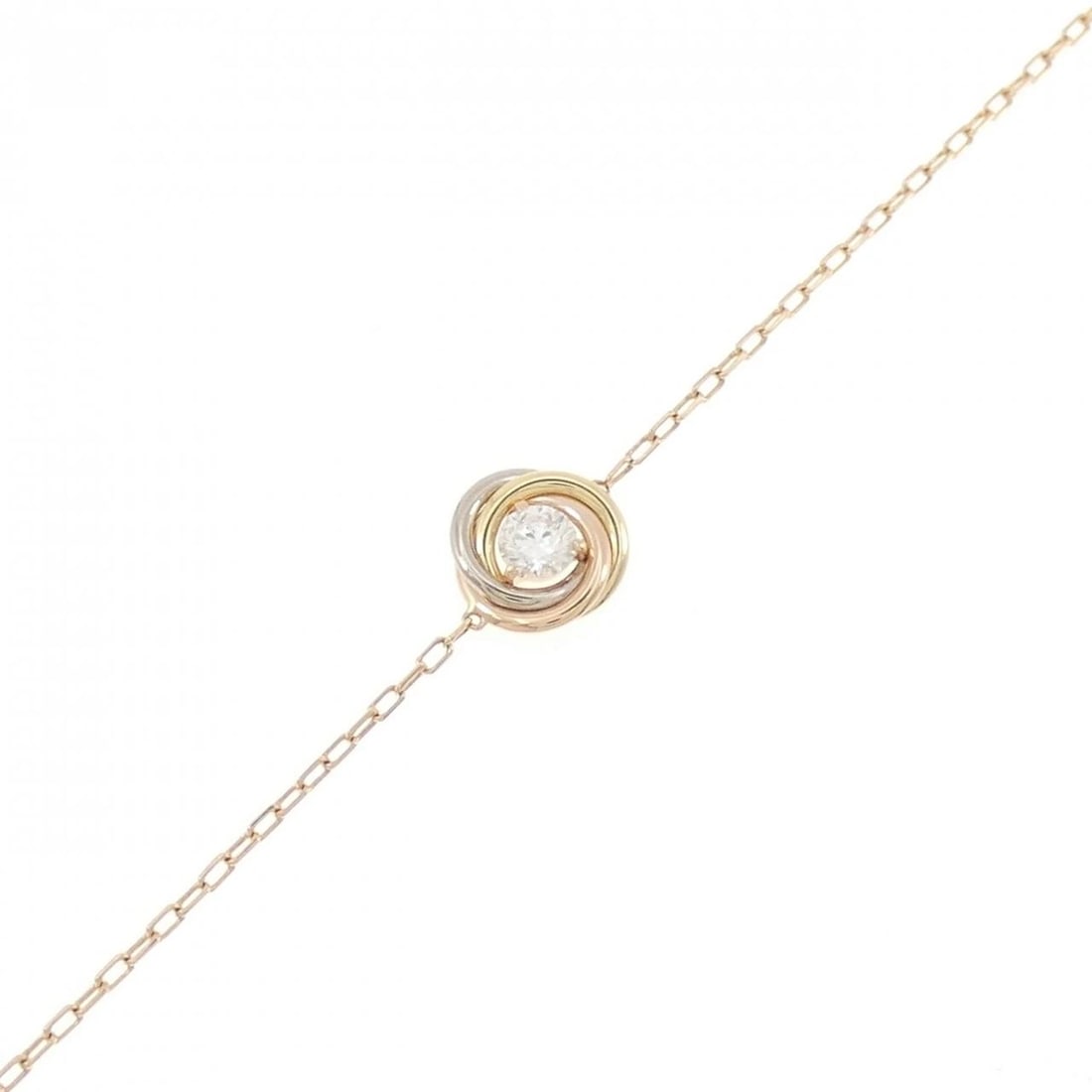 CARTIER TRINITY BRACELET: Cartier Trinity Bracelet Brand: Cartier Type: Bracelet Material: 750 Yellow Gold 750 White Gold 750 Pink Gold Main Stone/Creation Natural Color: Yellow Gold ,White Gold, Pink Gold Size: 17/18cm A