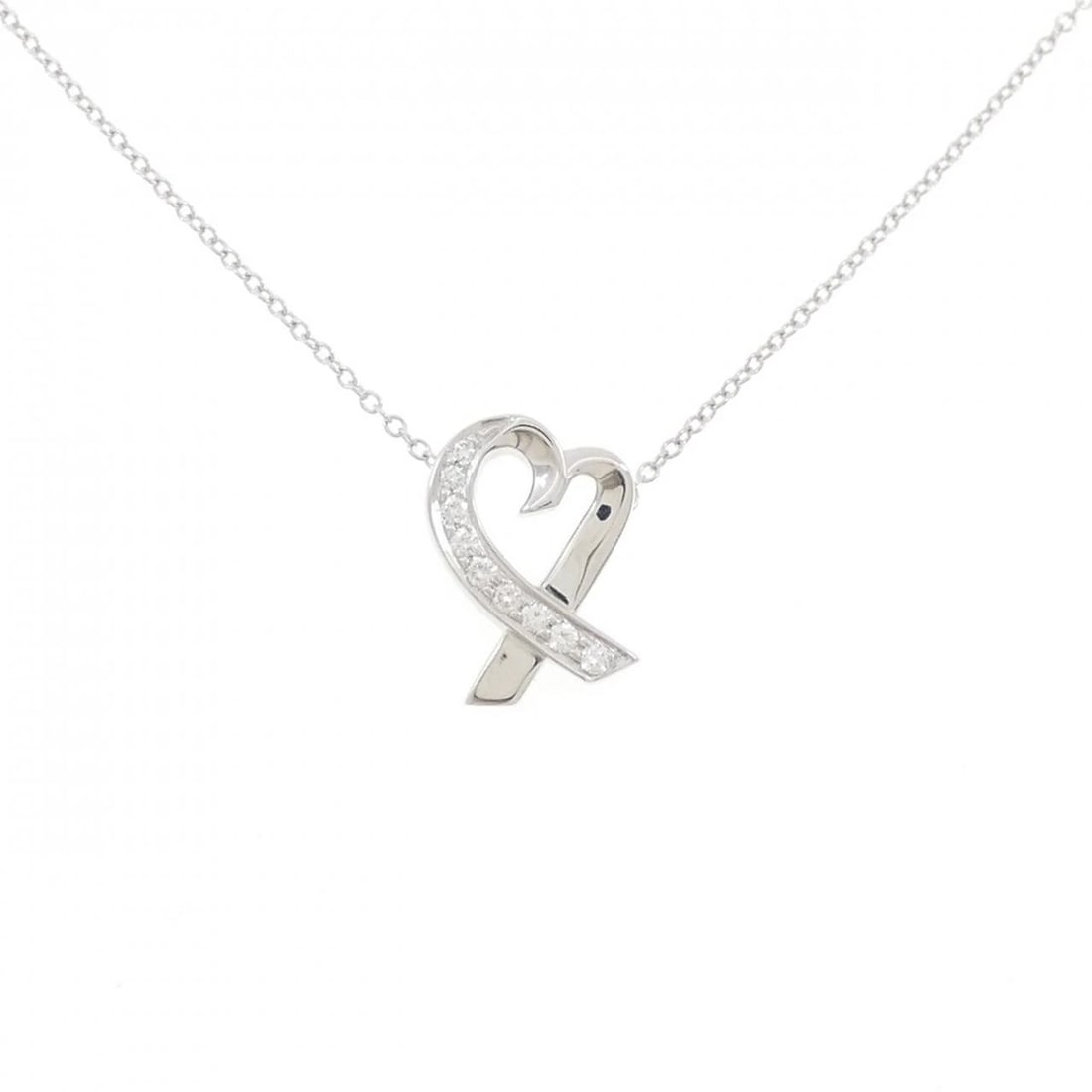 TIFFANY & CO. LOVING HEART NECKLACE: Tiffany & Co. Loving Heart Necklace Brand: Tiffany Type: Necklace Material: 750 White Gold Main Stone/Creation Natural Color: White Gold Size: 41cm Accessories: None Accessories Notice: When