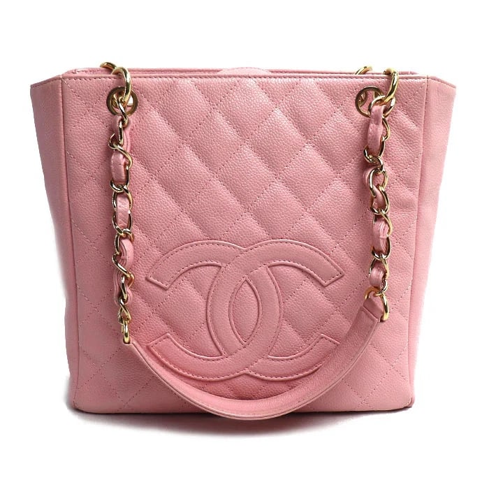 CHANEL CAVIAR SKIN PST PETIT SHOPPING TOTE BAG (1 of 8)
