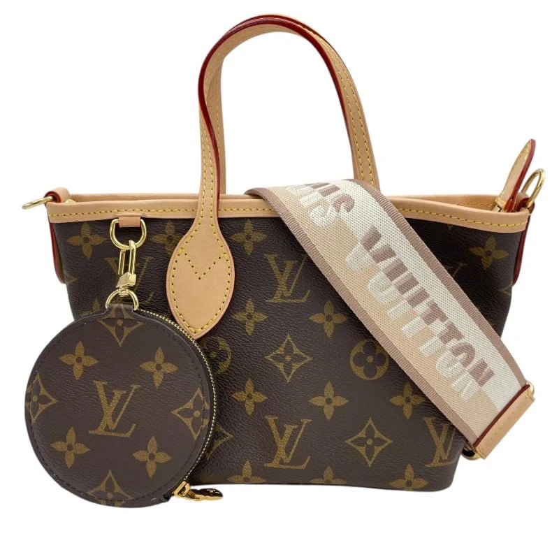 LOUIS VUITTON NEVERFULL BB BROWN MONOGRAM CANVAS: LOUIS VUITTON Neverfull BB Brown Monogram Canvas Brand: LOUIS VUITTON Type/Style: Handbag Material: Monogram Canvas Color: Brown Size: W: 17cm / H: 14cm / D: 9cm / Shoulder: 90-125cm 