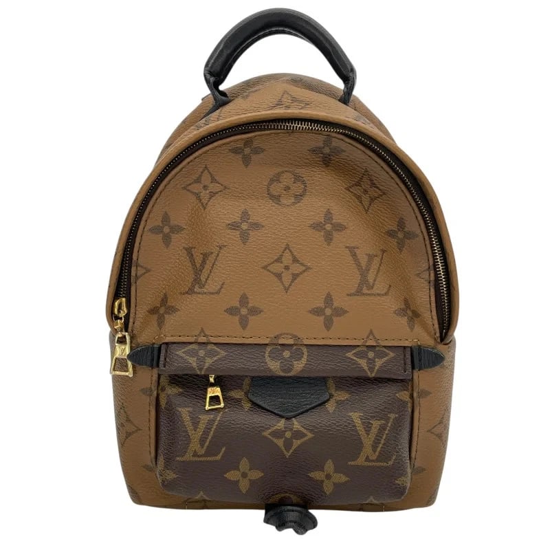 LOUIS VUITTON PALM SPRINGS BACKPACK MINI BROWN MONOGRAM REVERSE (1 of 9)