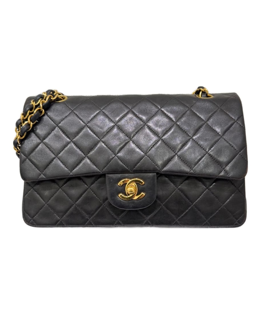 CHANEL MATELASSÉ 25 DOUBLE FLAP CHAIN SHOULDER BAG (1 of 10)