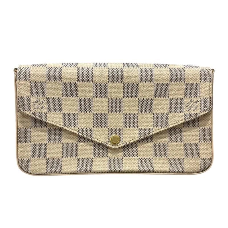 LOUIS VUITTON POCHETTE FELICIE DAMIER AZUR PVC SHOULDER BAG: LOUIS VUITTON Pochette Felicie Damier Azur PVC Shoulder Bag Brand: LOUIS VUITTON Type/Style: Handbag Material: Pvc Color: Damier Azur Size: W: 21.5cm / H: 12cm / D: 3cm / Shoulder: 115cm Accessor