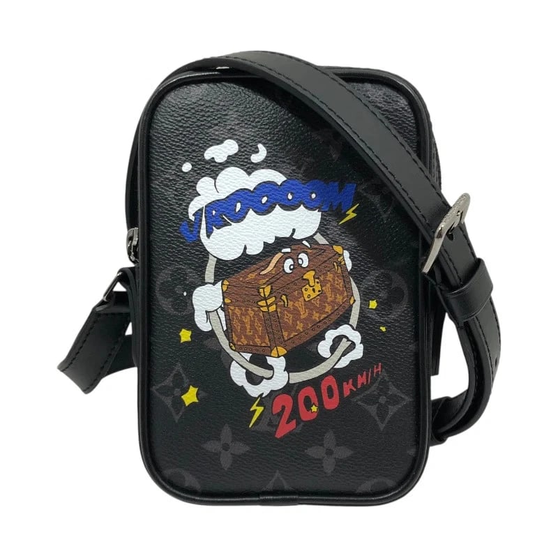 LOUIS VUITTON DANUBE BLACK MONOGRAM ECLIPSE SHOULDER BAG: LOUIS VUITTON Danube Black Monogram Eclipse Shoulder Bag Brand: LOUIS VUITTON Type/Style: Handbag Material: Monogram Eclipse Color: Black Size: W: 11cm / H: 16.5cm / D: 4cm / Shoulder: 110-128cm