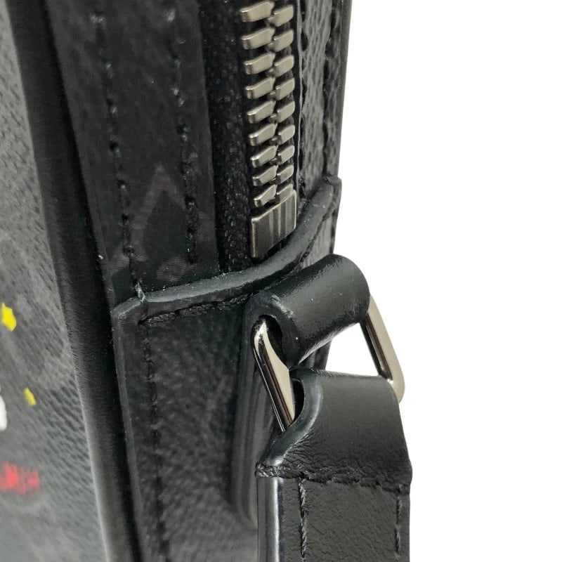 LOUIS VUITTON DANUBE BLACK MONOGRAM ECLIPSE SHOULDER BAG - 9