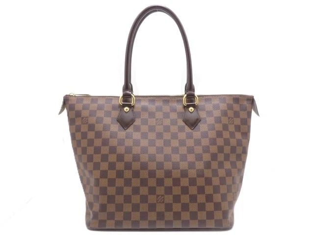 LOUIS VUITTON DAMIER SALEYA MM TOTE BAG: LOUIS VUITTON Damier Saleya MM Tote Bag Brand: Louis Vuitton Type/Style: Handbag Material: Damier Color: Brown Size: W: 31.5cm H: 29cm D: 18cm Accessories: None Accessories Notice: When