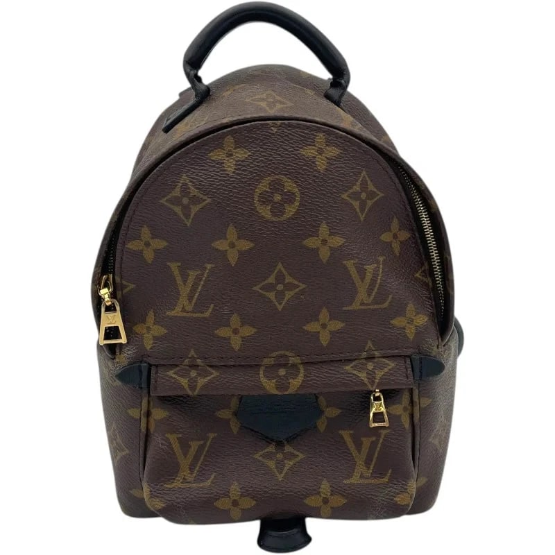 LOUIS VUITTON PALM SPRINGS BACKPACK MINI BROWN MONOGRAM: Louis Vuitton Palm Springs Backpack Mini Brown Monogram Brand: LOUIS VUITTON Type/Style: Handbag Material: Monogram Color: Brown Size: W: 16cm / H: 22cm / D: 8cm / Shoulder: 116cm Accessories: No